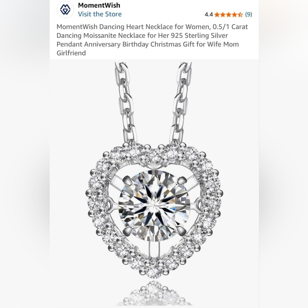 Elegant Silver Heart Pendant Necklace